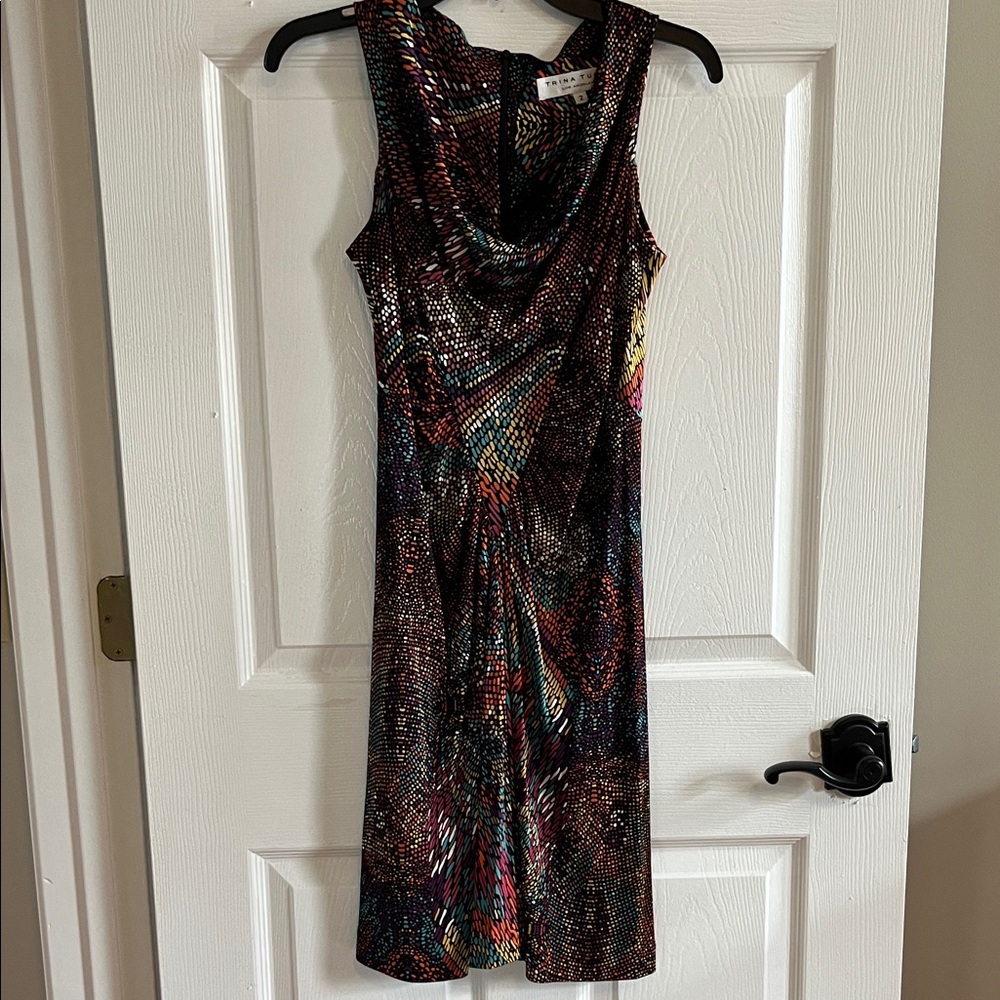 Trina Turk Colorful Sleeveless Midi Dress